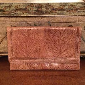 BAGHEERA LIZARD PRINT CLUTCH made in Italy